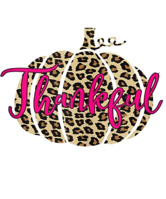 Leopard Print Pumpkin Thankful Autumn Fall Hot Pink Cheetah Tank Top