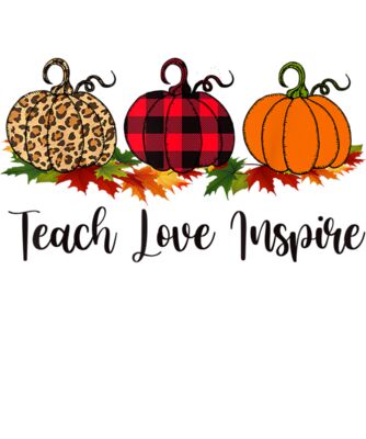 Teach Love Inspire Teacher Shirt Autumn Fall Pumpkin Leopard T Shirt
