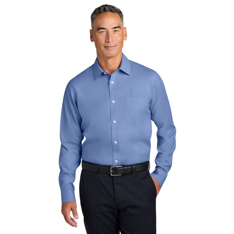 Wrinkle Free Stretch Pinpoint Spread Collar Shirt Thumbnail