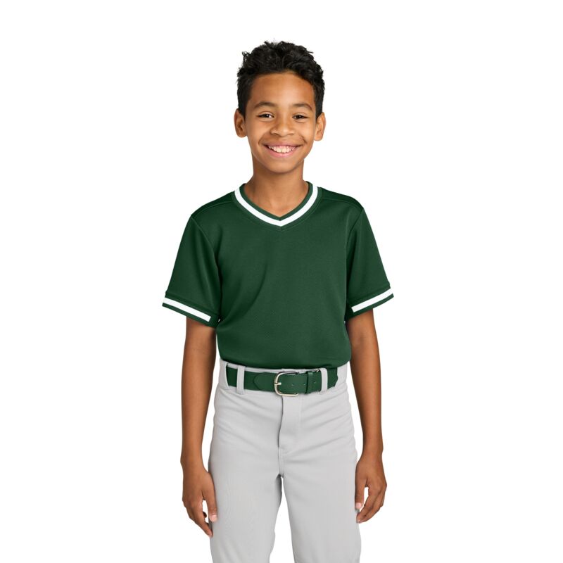 Youth Tough Mesh V Neck Baseball Jersey Thumbnail