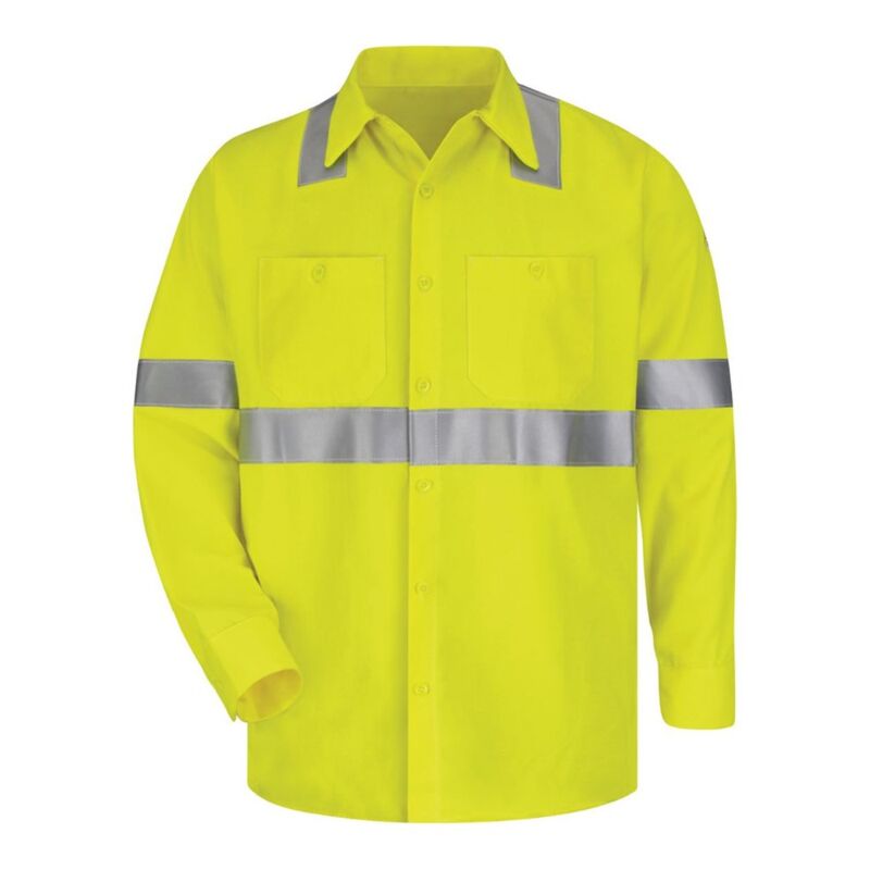 Men's High Visibility Long Sleeve Work Shirt Thumbnail