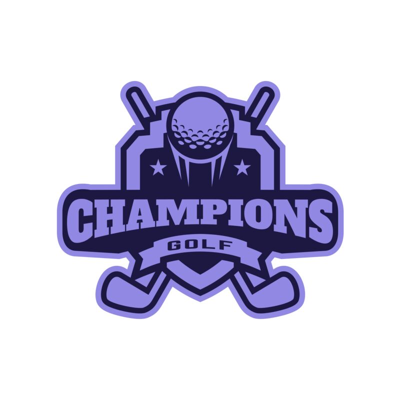Champions Golf logo template Thumbnail