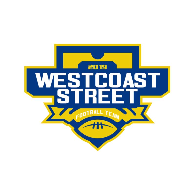 West Coast Street Football League logo template Thumbnail
