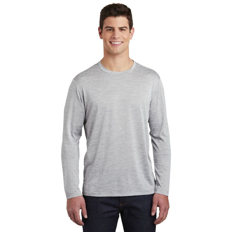 ® PosiCharge ® Long Sleeve Electric Heather Tee Thumbnail