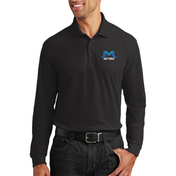 Port Authority® Long Sleeve Core Classic Pique Polo Thumbnail